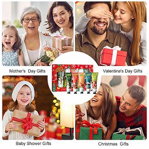 Крем для рук Набор из 5 мини-кремов для рук Рождественский подарочный набор, Увлажняющий крем для сухих потрескавшихся рук для зимы, Маленький рождественский подарок для мужчин/женщин/матерей/подруг Рождество synthetic.ua - Фото 1