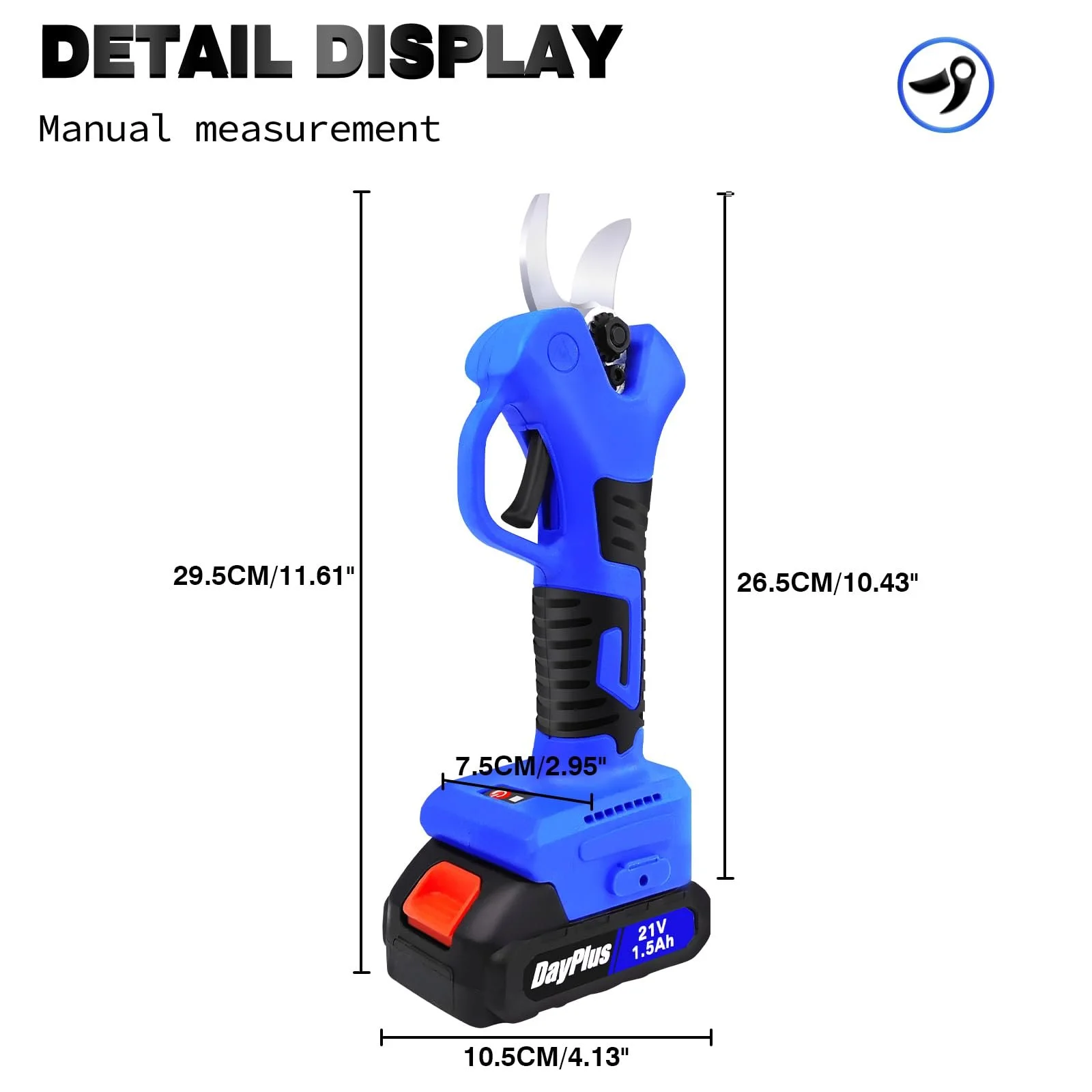 Електричний Секатор Professional 21 V 28 мм, фото №7