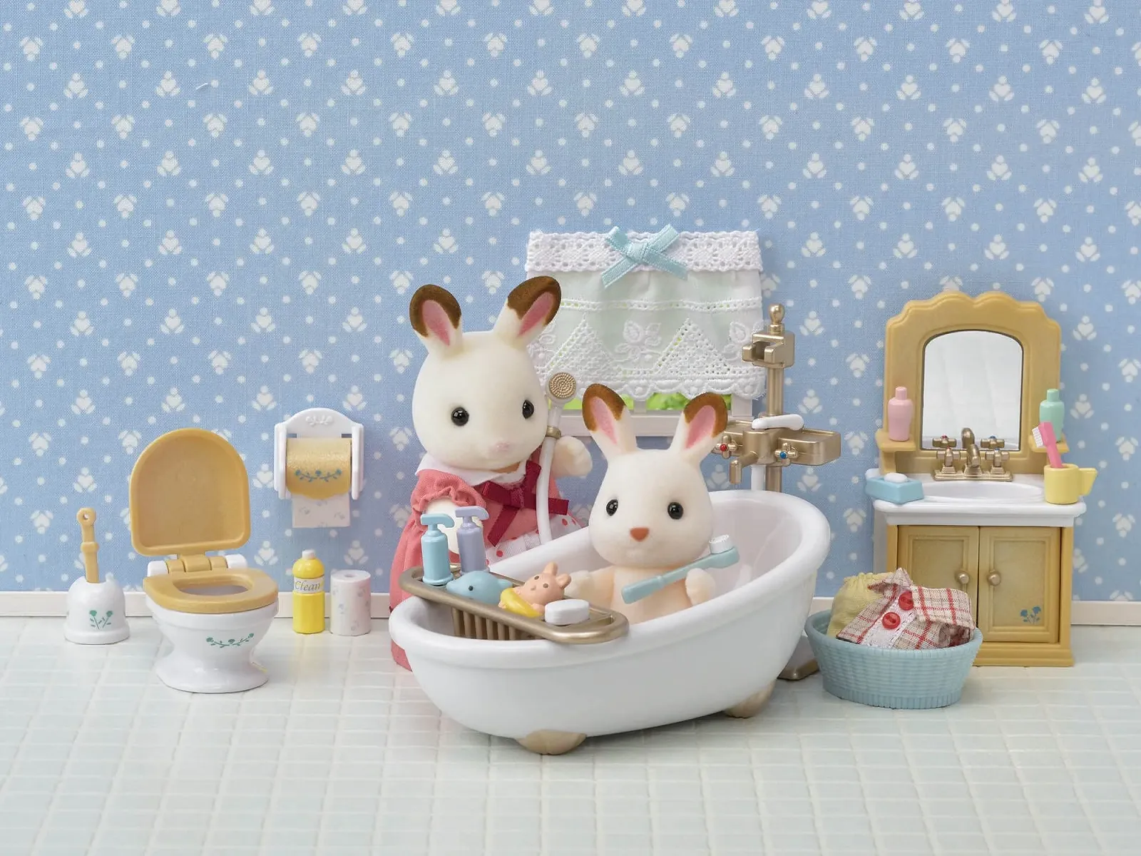 Игрушка EPOCH Dream Meadow GmbH 5286 Sylvanian Families Ванная комната в сельском стиле, фото №3 Игрушка EPOCH Dream Meadow GmbH 5286 Sylvanian Families Ванная комната в сельском стиле, фото №3