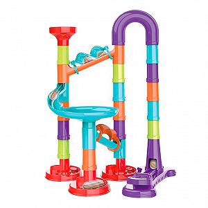 Конструктор динамический MARBLE RUN 8804 Горка-лабиринт с шариками и катапультой 45 деталей synthetic.ua - Фото 1