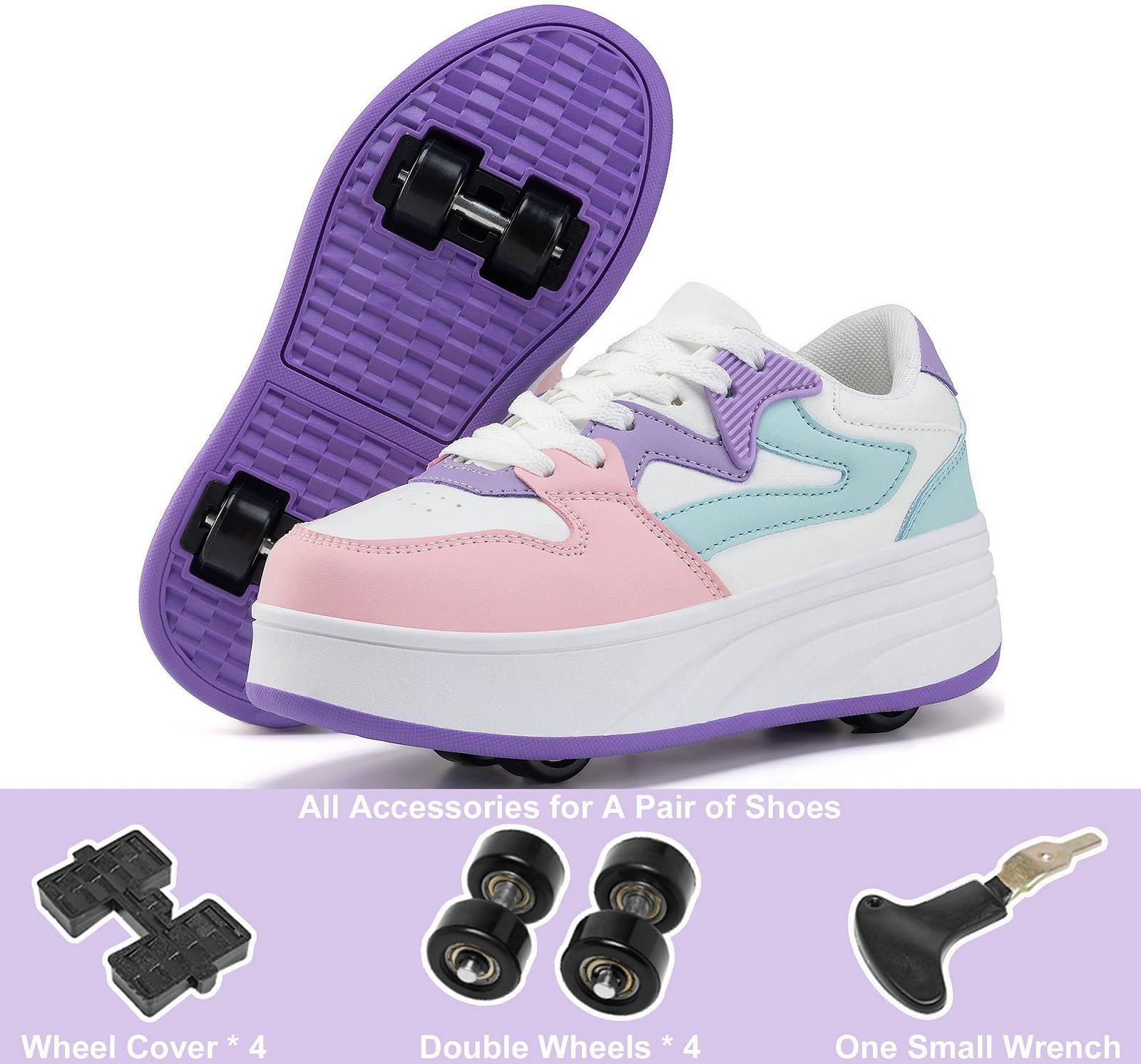 Роликовые коньки для детей Мальчики Девочки Тренажеры со съемными колесами Спортивная обувь, фото №4