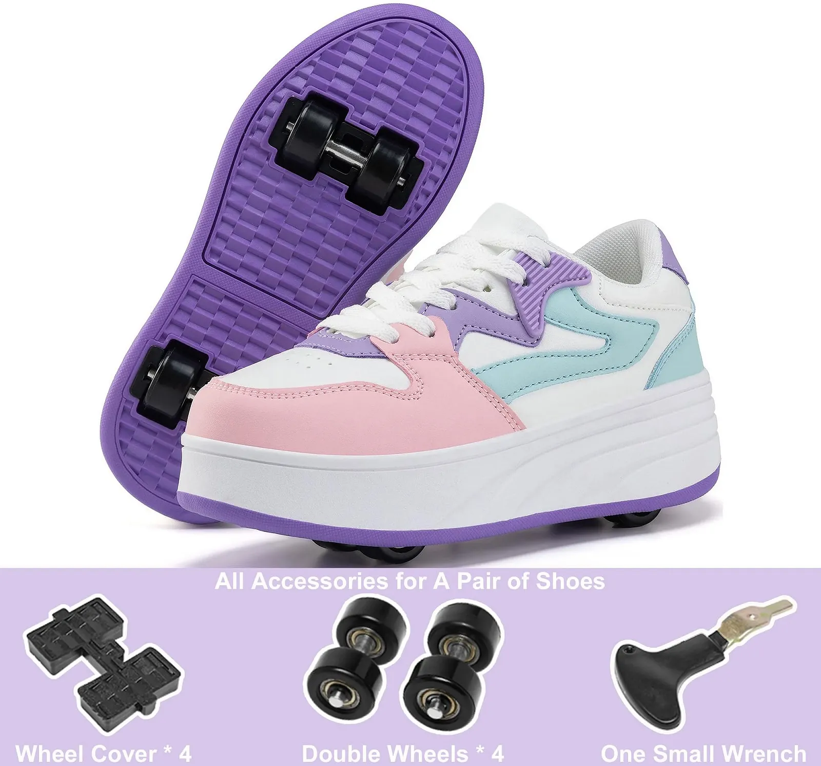 Роликовые коньки для детей Мальчики Девочки Тренажеры со съемными колесами Спортивная обувь, фото №4 Роликовые коньки для детей Мальчики Девочки Тренажеры со съемными колесами Спортивная обувь, фото №4