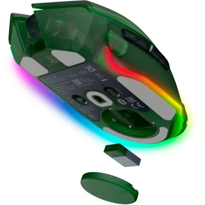 Мышка Razer Basilisk V3 Pro 35K Wireless/Bluetooth/USB Phantom Green (RZ01-05240300-R3G1), фото №4 Мышка Razer Basilisk V3 Pro 35K Wireless/Bluetooth/USB Phantom Green (RZ01-05240300-R3G1), фото №4