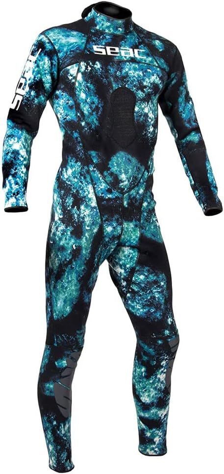 Гідрокостюм для дайвінгу Seac Body Fit Camo 1.5 mm Blue/Green, фото №2