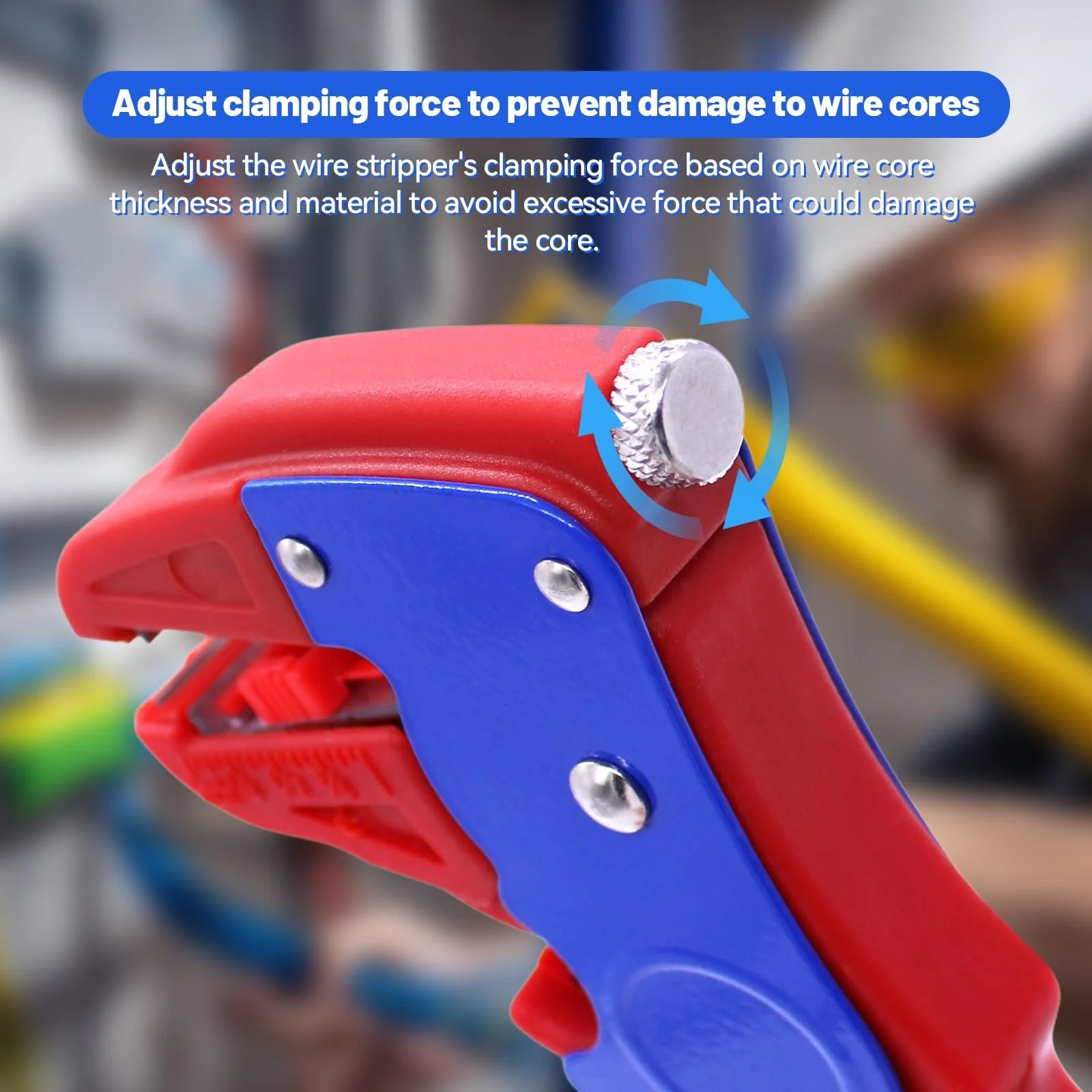 Автоматический стриппер 2-в-1 0.2–6.0 мм² Синий и красный, фото №5