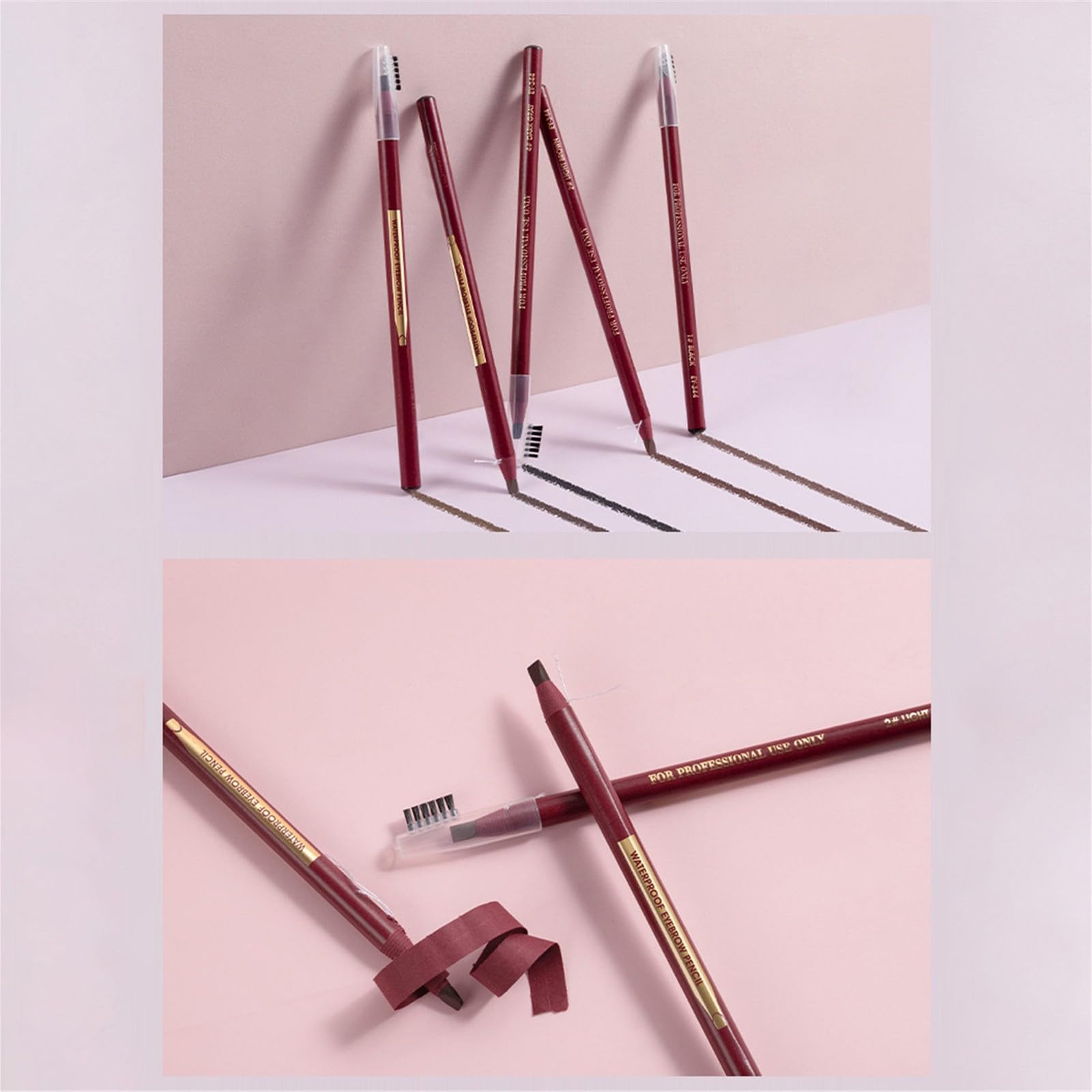Олівець для брів Make-up-Brauenstift Stylist Водонепроникний олівець для брів Ультратонкий олівець для брів Заповнення тонших ділянок (E, One Size), фото №5