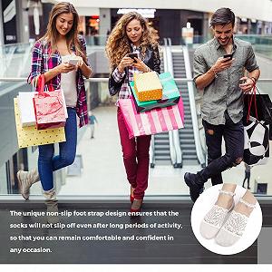 Носки Fulenyi Без следа Кружевные Женские Белые synthetic.ua - Фото 1