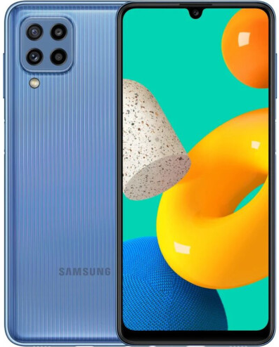 Смартфон 6.4" Samsung Galaxy M32 6/128GB 2-SIM 4G NFC 64/20Мп 8 ядер Android 11 Blue, фото №1