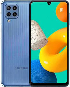 Смартфон 6.4" Samsung Galaxy M32 6/128GB 2-SIM 4G NFC 64/20Мп 8 ядер Android 11 Blue - Фото 1