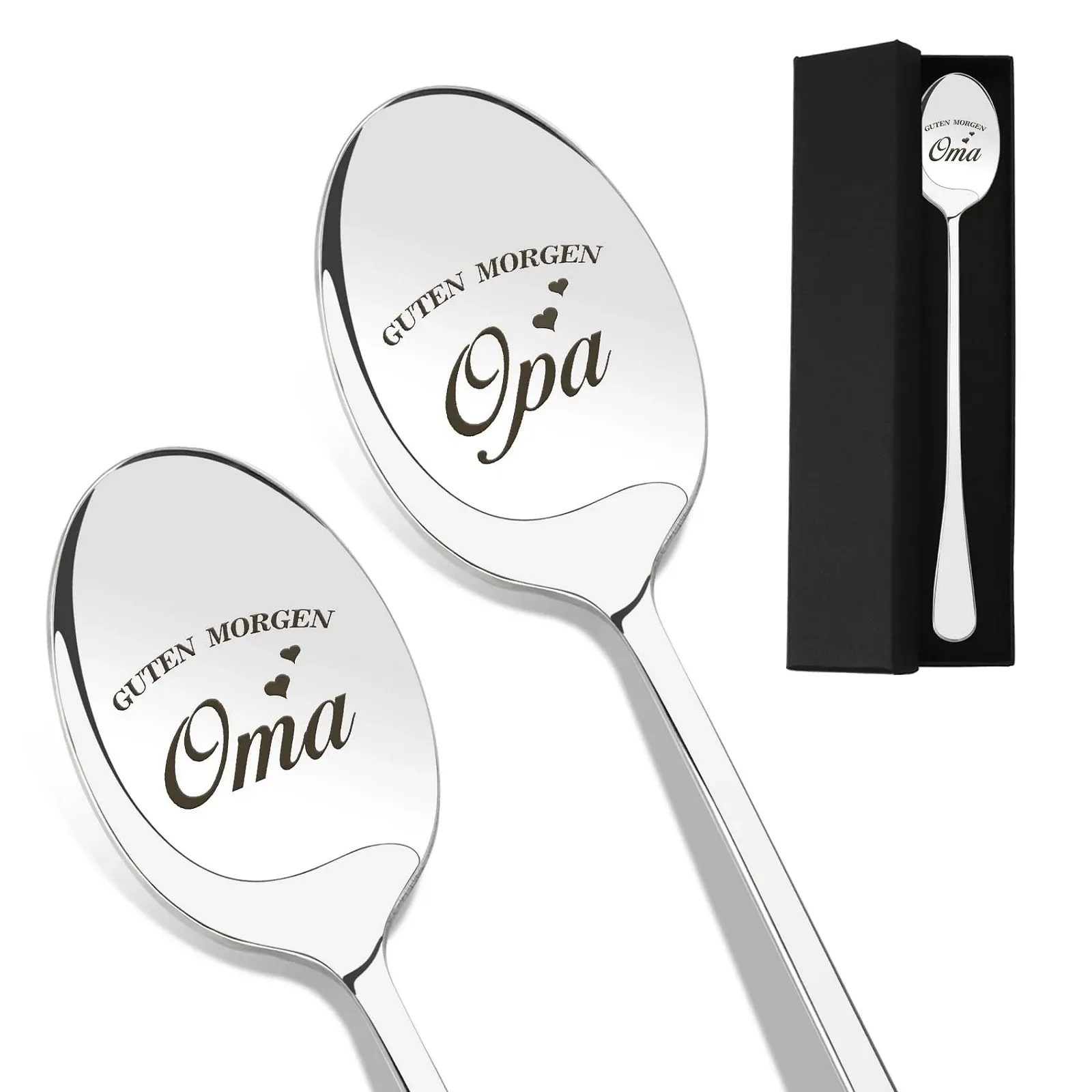 Ложка с гравировкой для бабушки и дедушки, фото №1