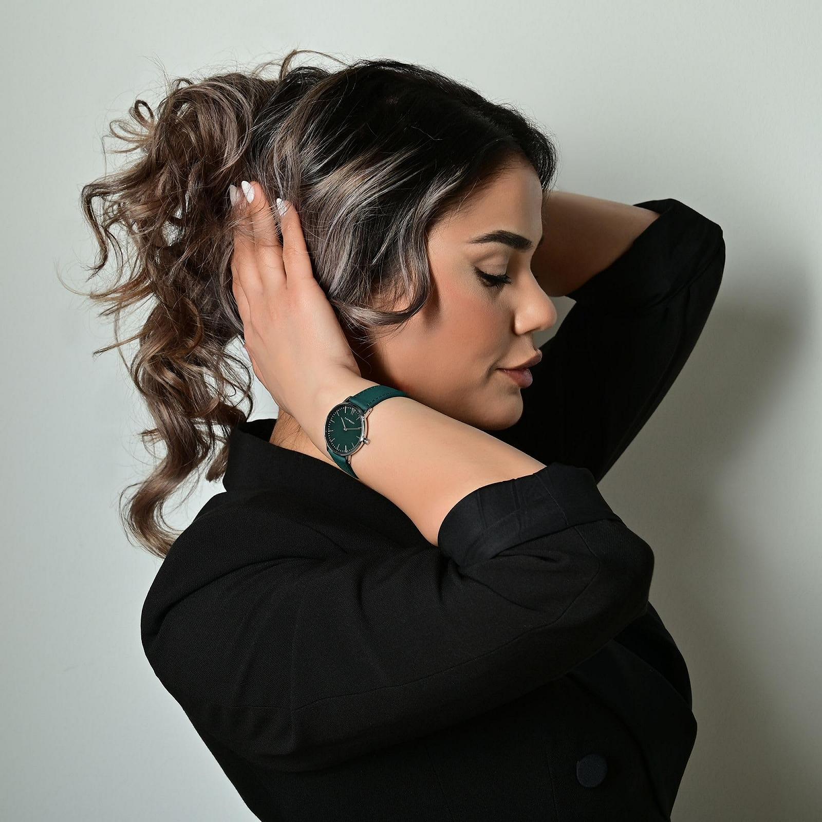 Женские наручные часы Just Watch с ремешком из натуральной кожи и миланским браслетом из нержавеющей стали, фото №5