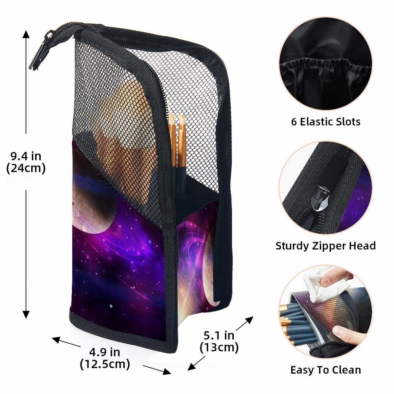 Набір кистей для макіяжу в косметичці Universum Galaxy Stars Planet, 12 шт., фото №3
