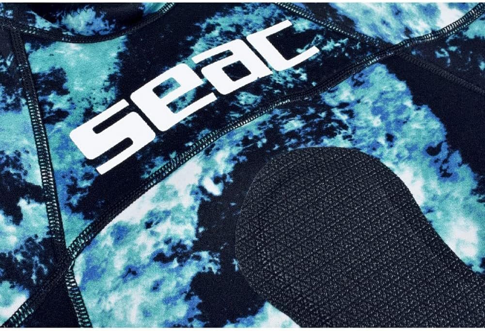 Гідрокостюм для дайвінгу Seac Body Fit Camo 1.5 mm Blue/Green, фото №3