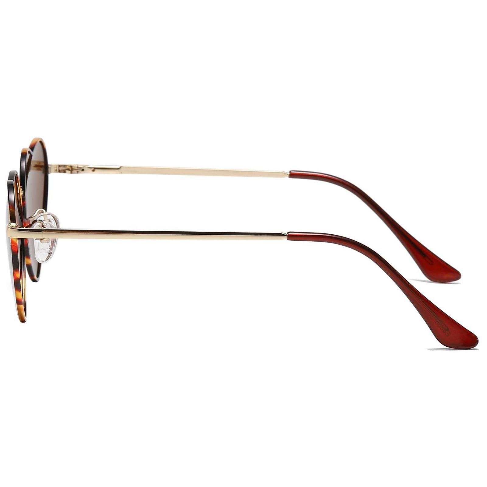 Сонцезахисні окуляри Серце JCTAIFOO Поляризовані Жіночі Вінтажні Модні Золота Металева Оправа Форма Серця, фото №3