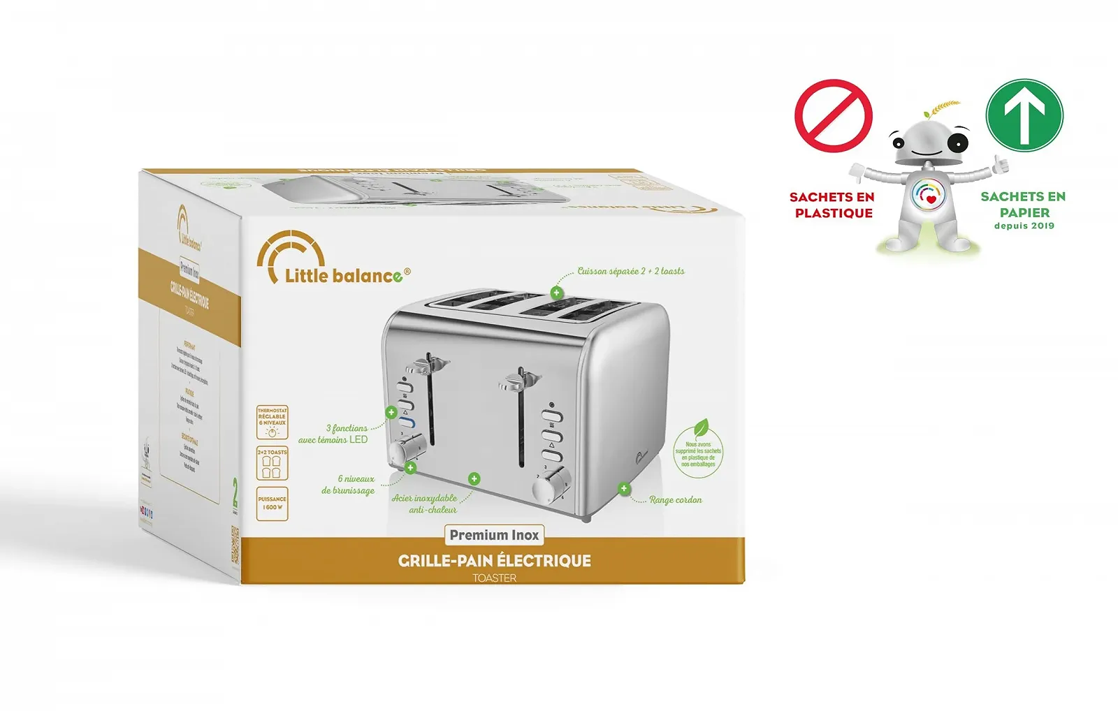 Тостер LITTLE BALANCE 8698, фото №6