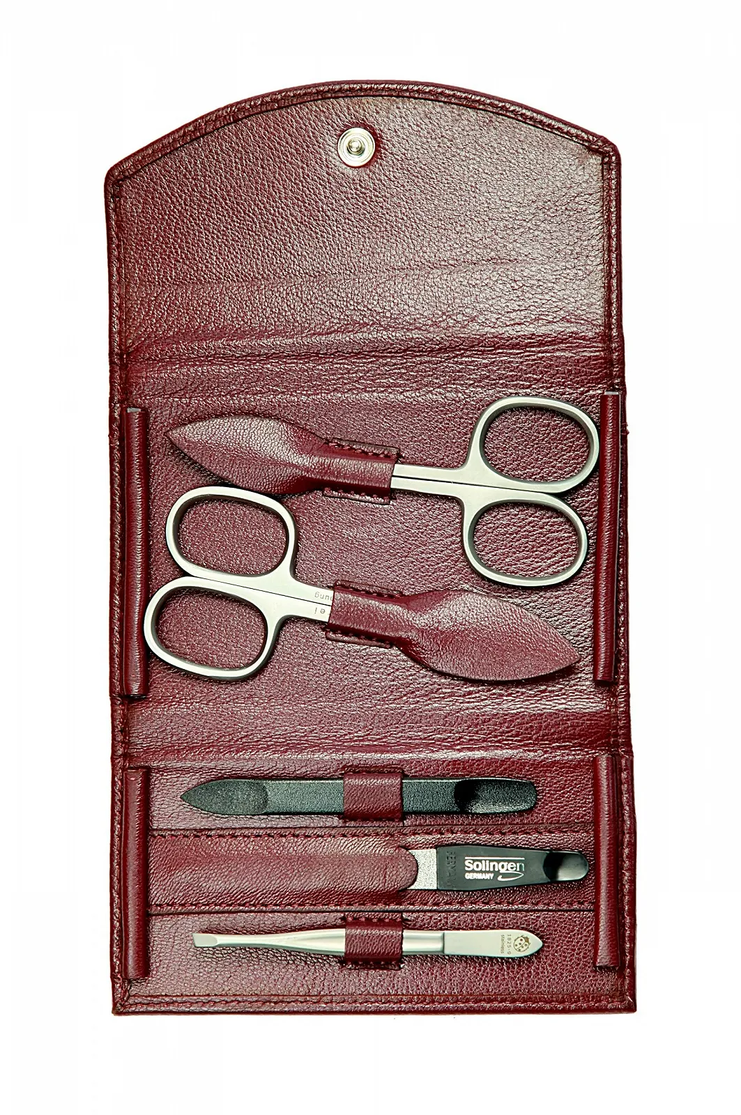 Набір для манікюру 5 предметів (Бордовий), фото №2