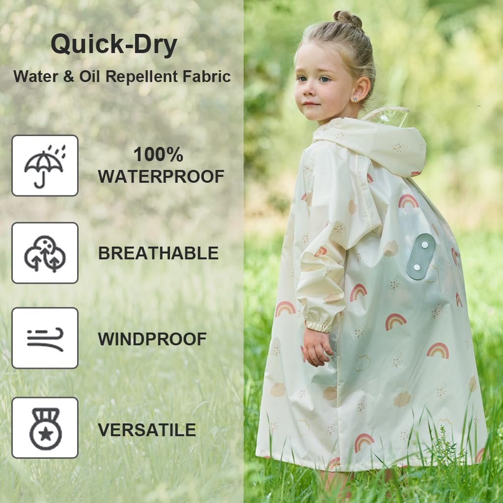 Детский дождевик Hovkib для девочек и мальчиков, легкий дождевой плащ для малышей, водонепроницаемый дождевой костюм, Звездное небо, фото №4 Детский дождевик Hovkib для девочек и мальчиков, легкий дождевой плащ для малышей, водонепроницаемый дождевой костюм, Звездное небо, фото №4