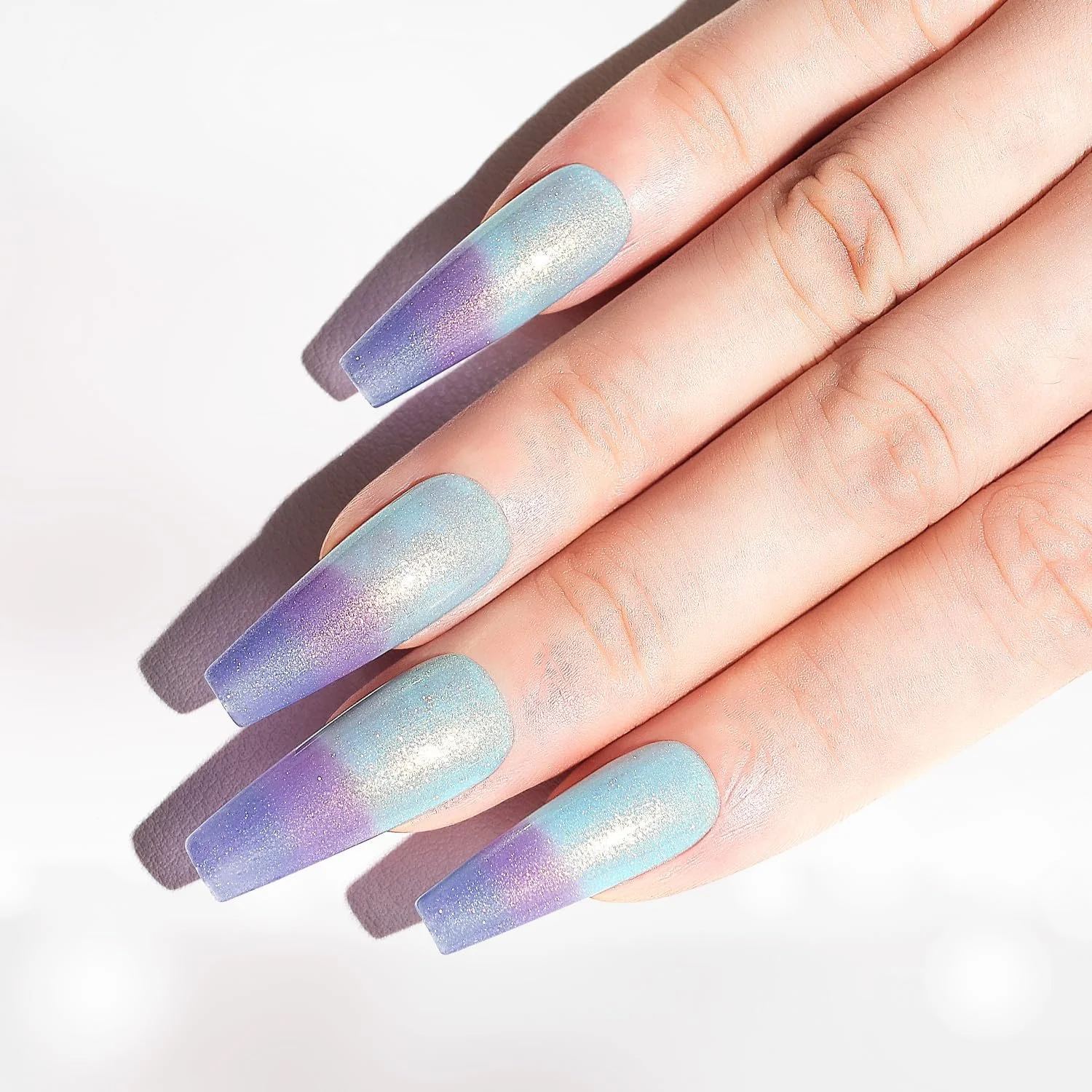 Термо гель-лак AIMEILI Набір з 6 кольорів, що змінюють колір в залежності від температури, фото №8