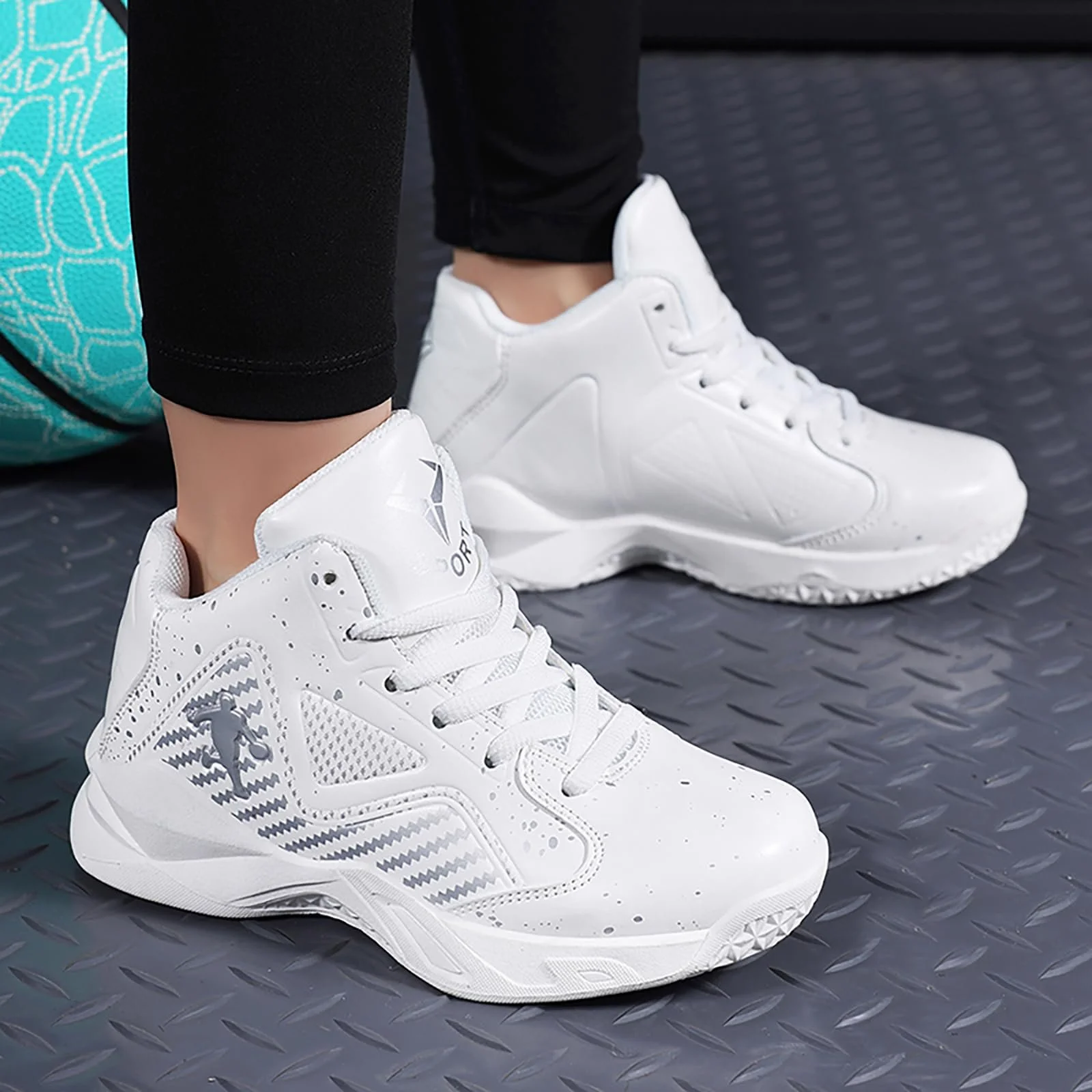 Баскетбольні кросівки для хлопчиків High Top Легкі спортивні, фото №3 Баскетбольні кросівки для хлопчиків High Top Легкі спортивні, фото №3