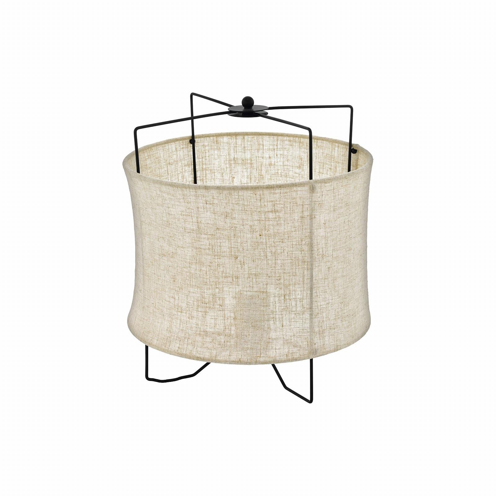 Настільна лампа EGLO Bridekirk Vintage Boho сталева текстильна чорна натуральна E27, фото №1