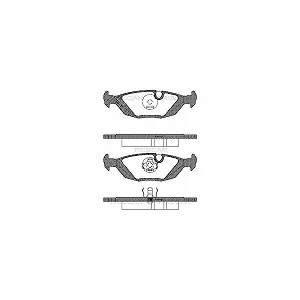Комплект гальмівних колодок, дискові гальма TRISCAN 8110 65849 для SAAB VOLVO, задня вісь - Фото 1