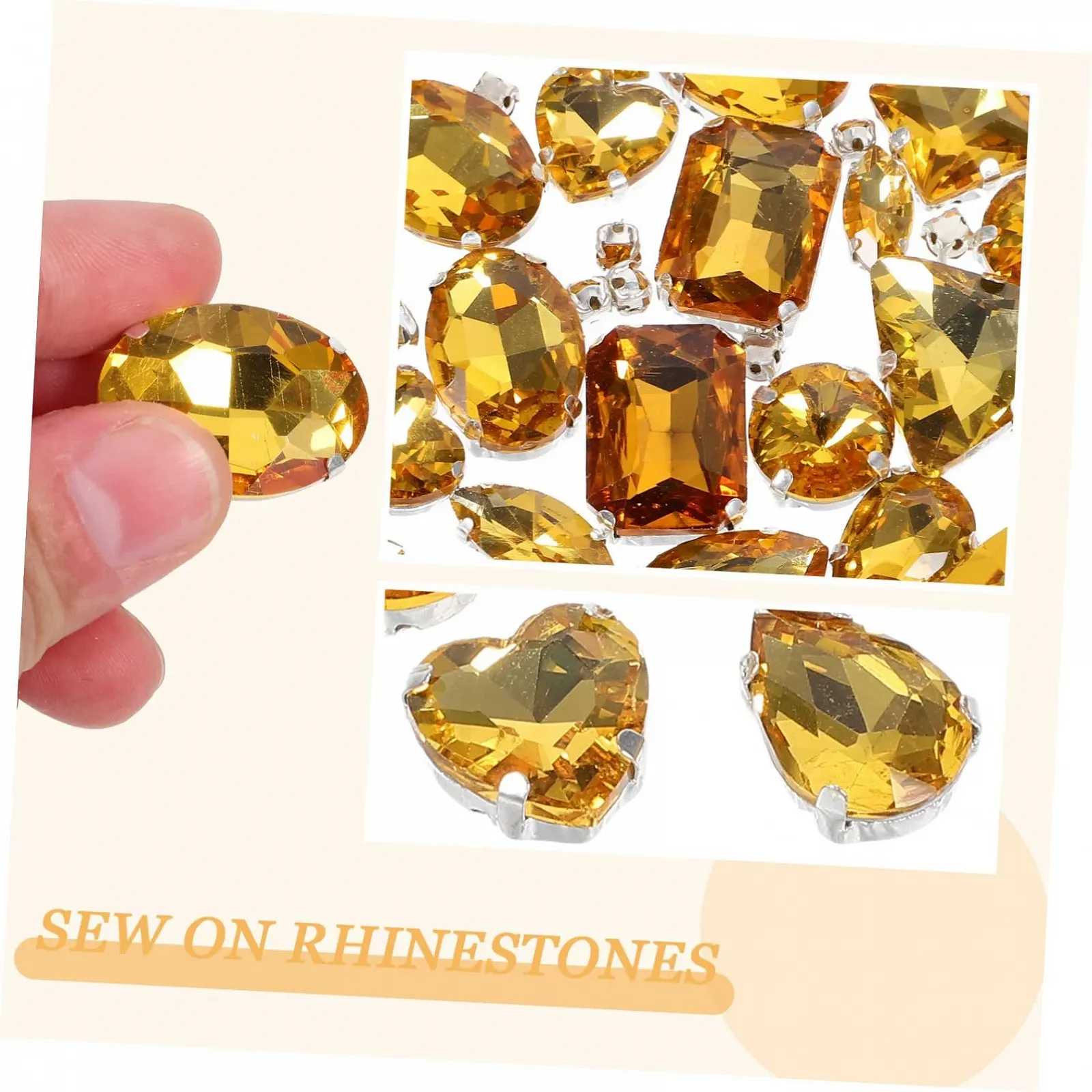 Стрази пришивні 1tasche Матові декоративні кристали для одягу та аксесуарів, фото №7