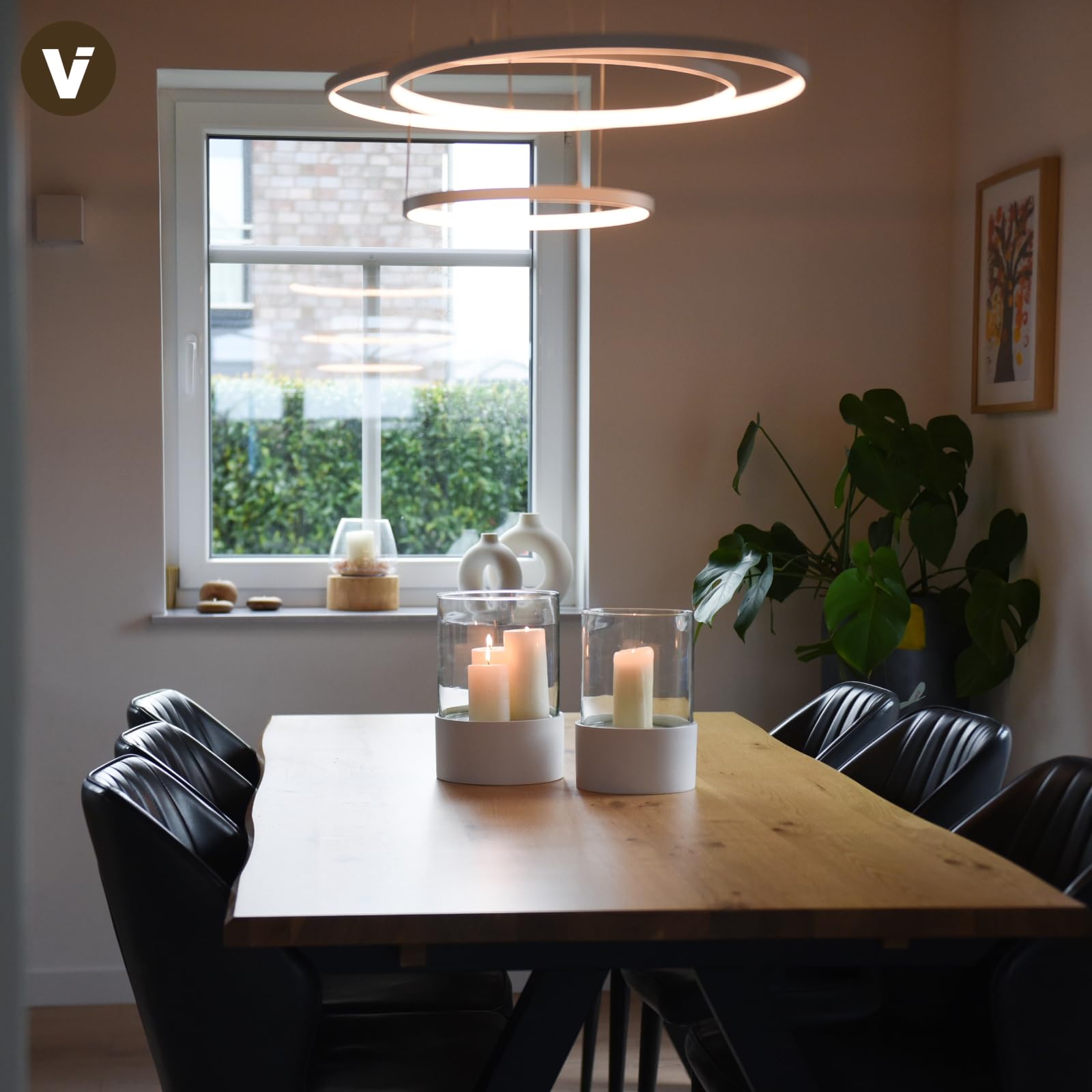 Ліхтар VIVANNO CANDIRA Підсвічник Декорація Стіл Круглий Білий Мат 31 x 21 см, фото №7 Ліхтар VIVANNO CANDIRA Підсвічник Декорація Стіл Круглий Білий Мат 31 x 21 см, фото №7