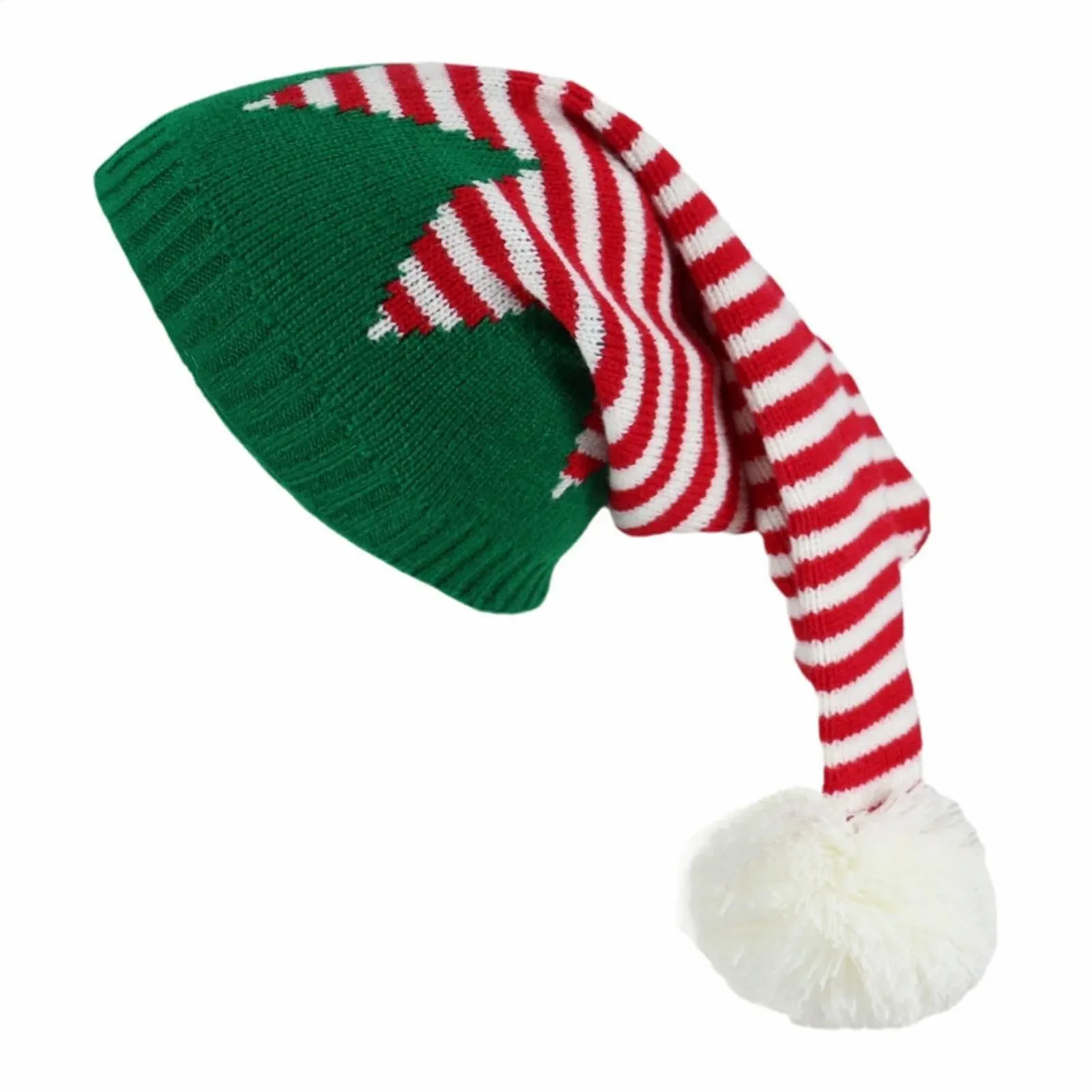 В'язана шапка Luckxing для зимових свят, еластична, різнокольорова, фото №1