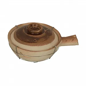 Кастрюля-сотейник Toyvian Глиняная Ручная работа С паровым отверстием - Фото 1