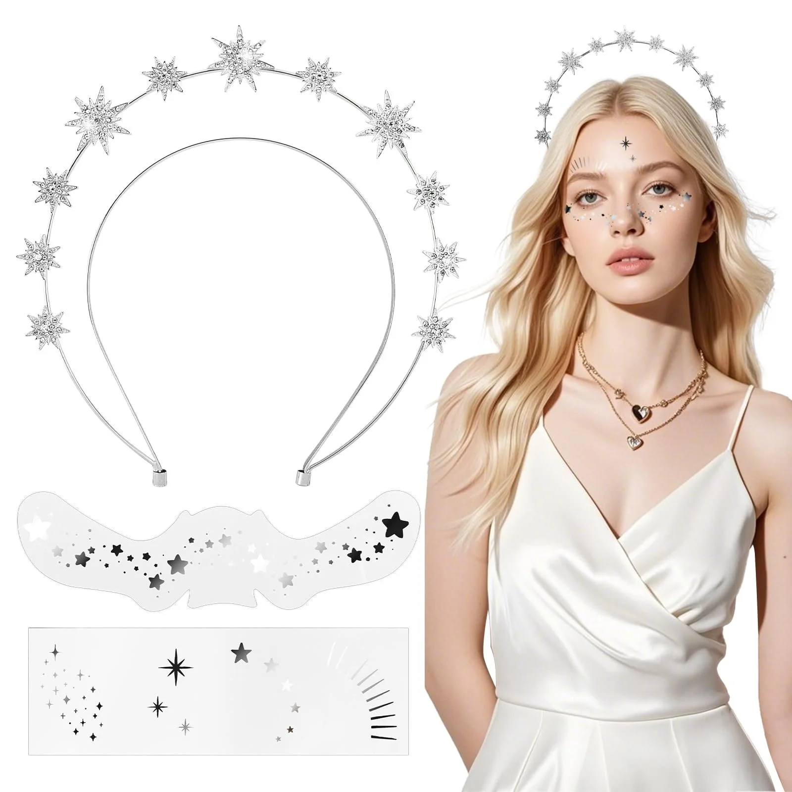 Обруч для волосся зі стразами Sta, фото №1