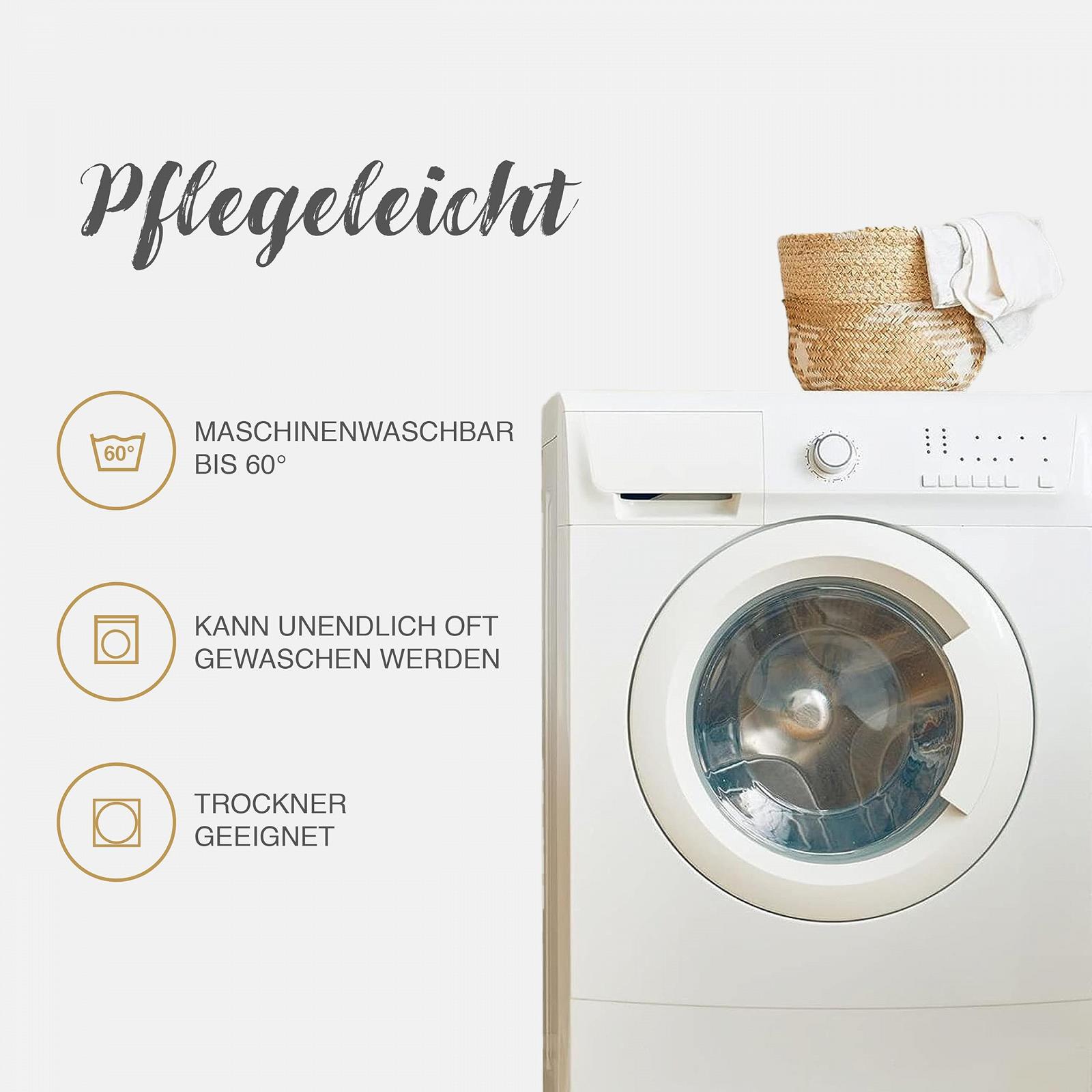 Постільна білизна Class Home Collection, 135 x 200 см, бавовна Renforcé, комплект з 2 предметів із блискавкою, Wind Blue, фото №7