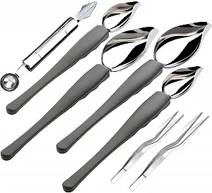 Ложка для декорирования Nuyoah, ложка для соуса, ложка для украшений из нержавеющей стали, ложка для шоколада, DIY торт шоколад, выпечка, украшения, ложка-карандаш, инструменты, 7 штук - Фото 1