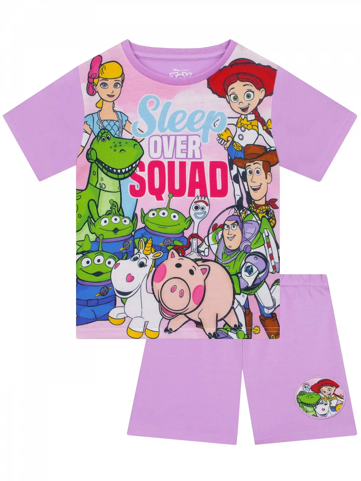 Піжама Disney Toy Story Вуді та Базз Лайтер для дівчаток, літня, дитяча, коротка, фото №1 Піжама Disney Toy Story Вуді та Базз Лайтер для дівчаток, літня, дитяча, коротка, фото №1