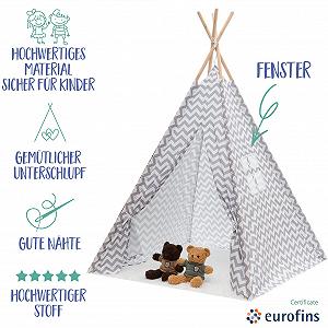 Игровой шатер Tipi KNECKES Premium 110 x 110 x 170 см synthetic.ua - Фото 1