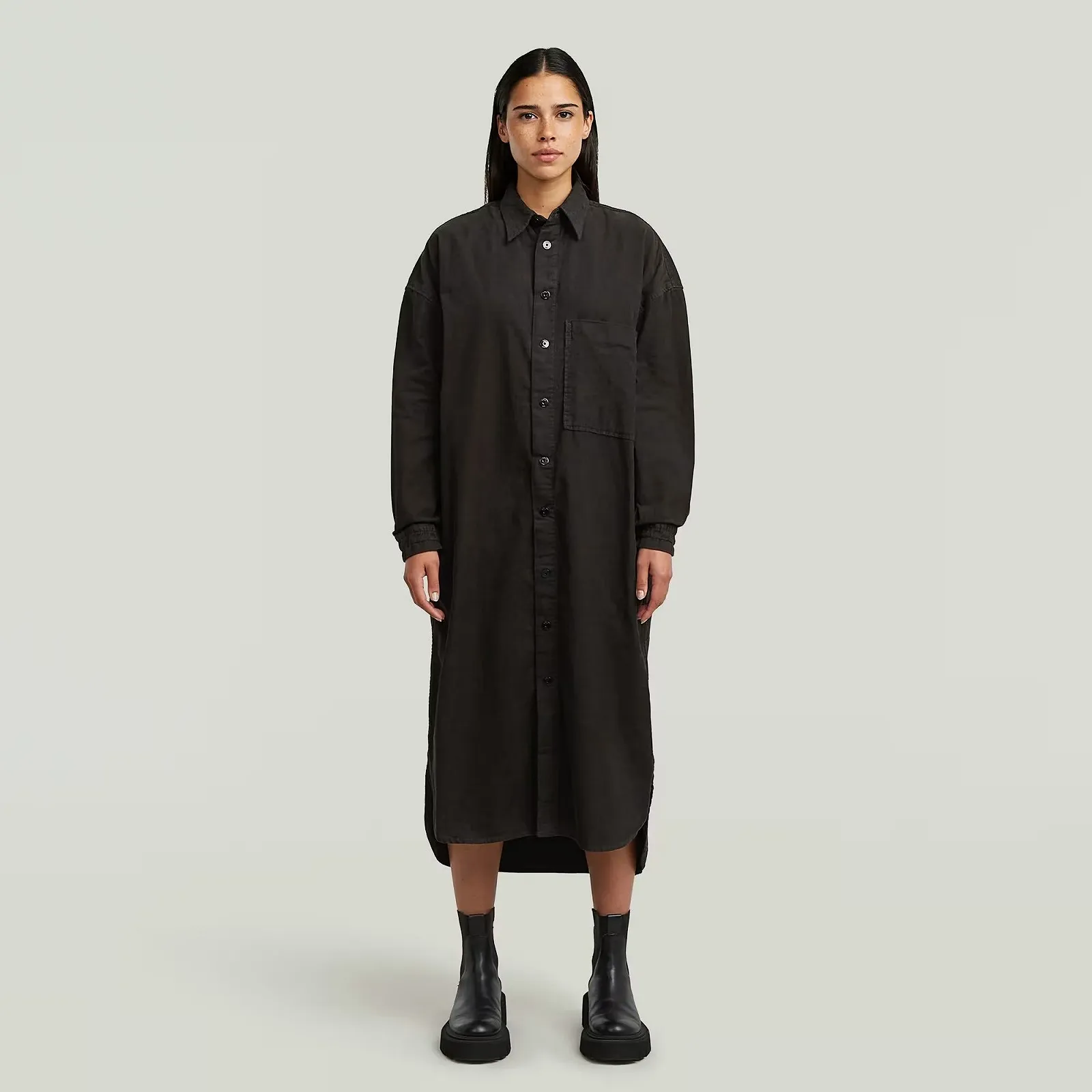 Женское платье G-Star RAW Long Shirt Dress - S, фото №1
