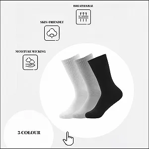 Носки Trainer Black, White, Grey, Sports 35-50, 80% Cotton (6 пар) synthetic.ua - Фото 1
