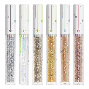 Набор Жидкая Подводка для Глаз Глиттер Водостойкая 6 Цветов - Фото 1