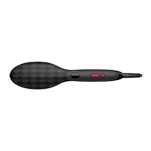 Щетка-выпрямитель для волос Rowenta x Karl Lagerfeld CF582L керамическое покрытие ионизация Черный synthetic.ua - Фото 1