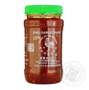 Острая Паста чили с чесноком 226г США, фото №1
