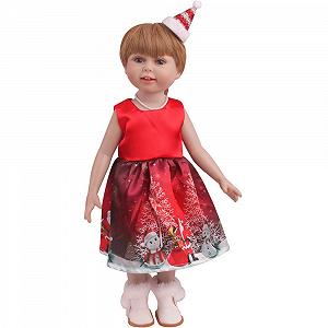 Одежда CAMICALMI Winter Christmas платье с шляпой для куклы American Girl 18 дюймов с узором Санты цена на synthetic.ua - Фото 1 Одежда CAMICALMI Winter Christmas платье с шляпой для куклы American Girl 18 дюймов с узором Санты synthetic.ua - Фото 1