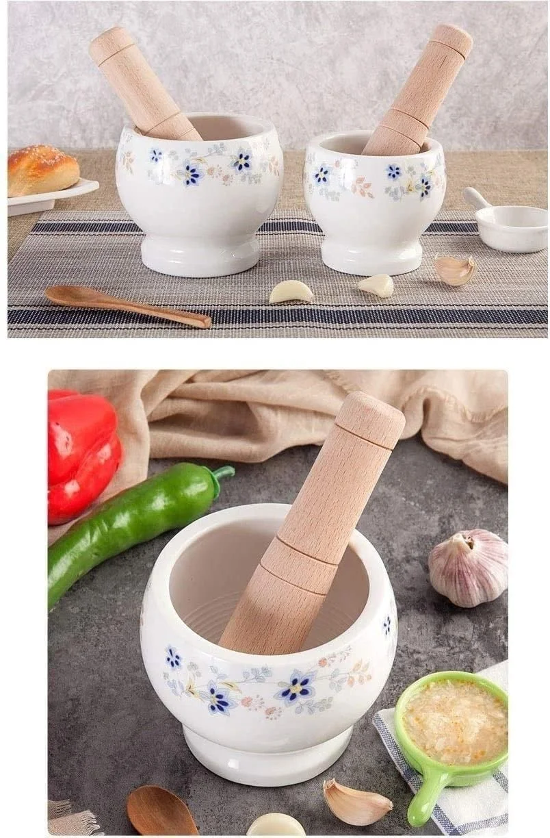 Ступка з товкачем Бiлий, фото №7