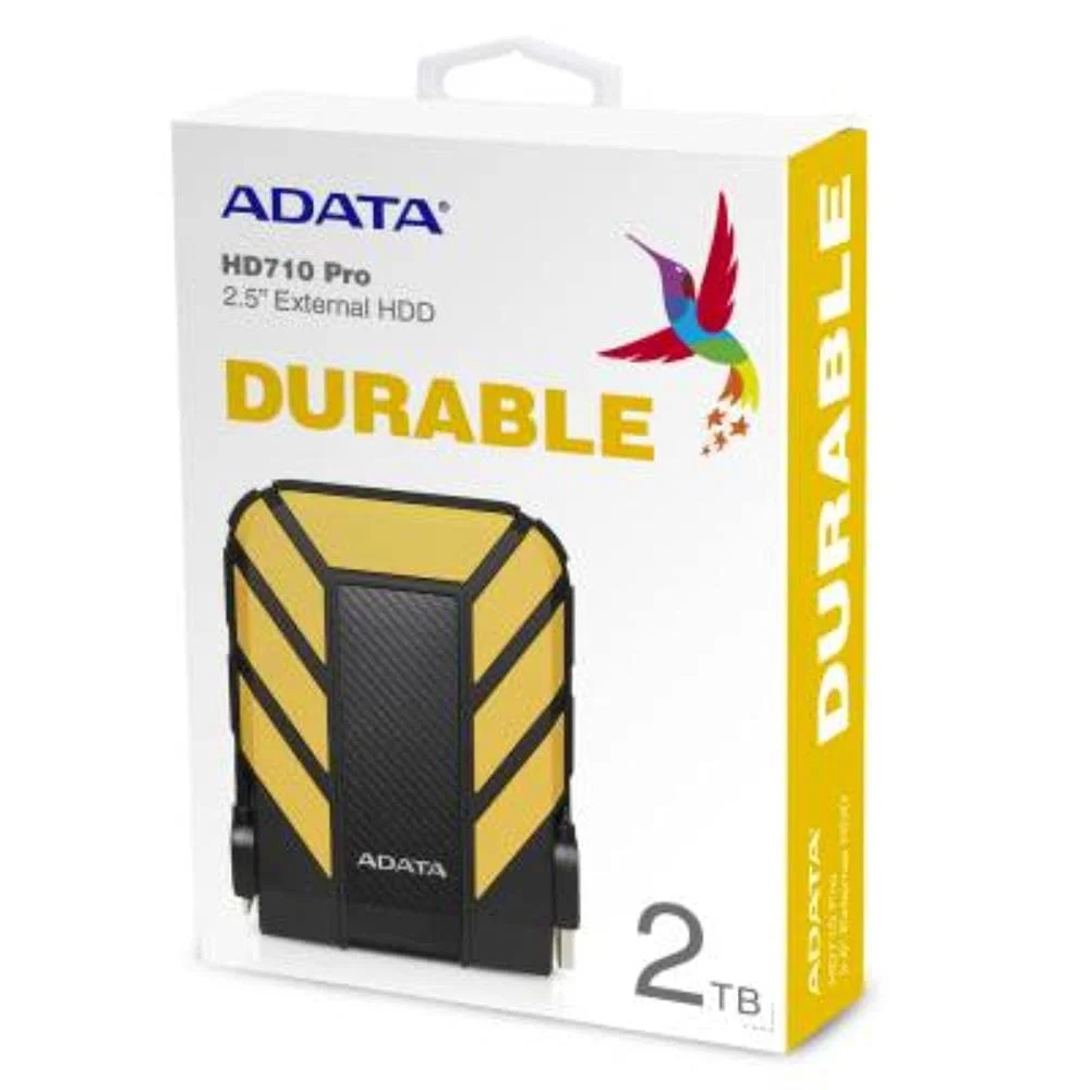 Внешний жесткий диск ADATA HD710 Pro 2TB USB 3.1 IP68 Yellow, фото №4