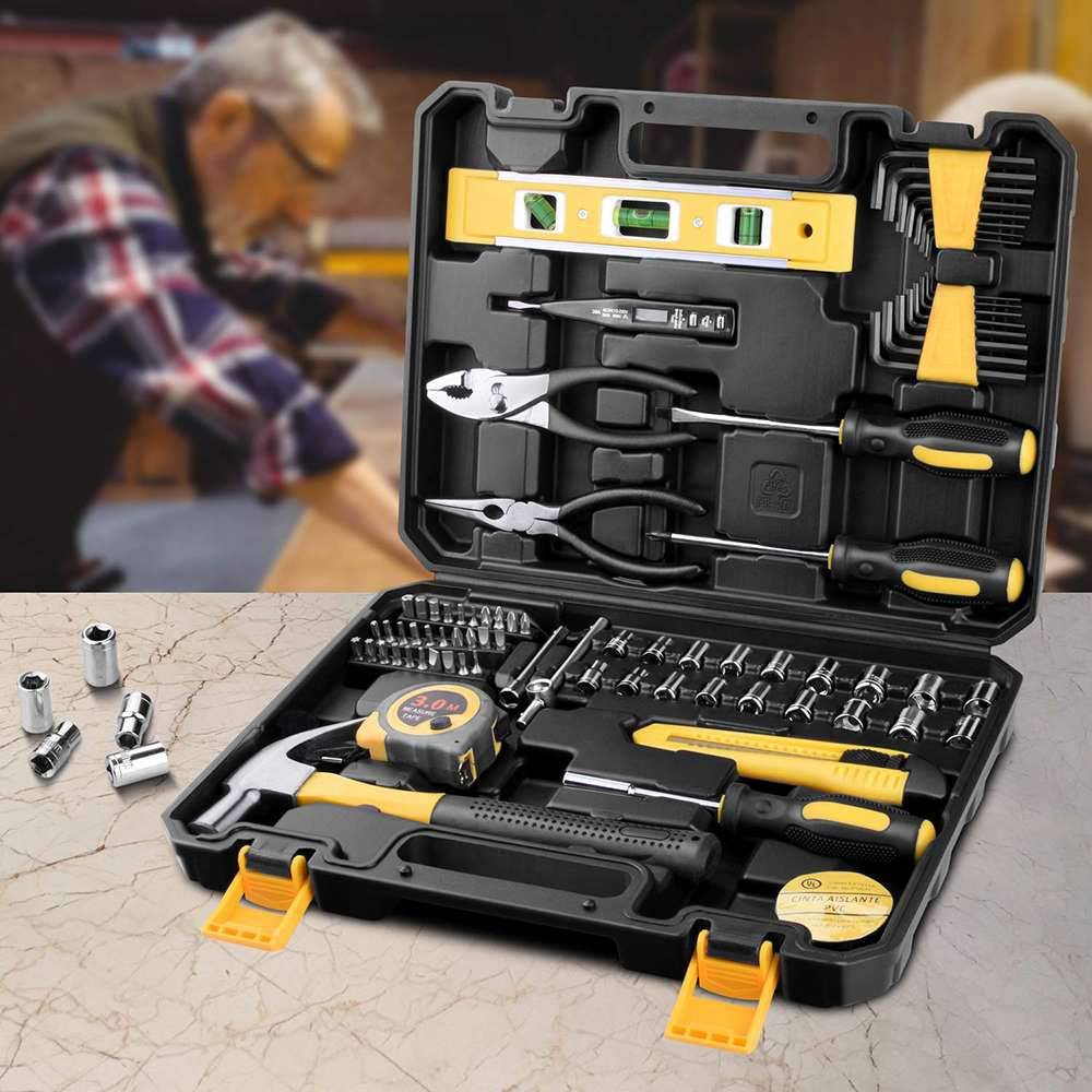 Набір інструментів General Household Repair 78 Piece з пластиковим кейсом золото, фото №2