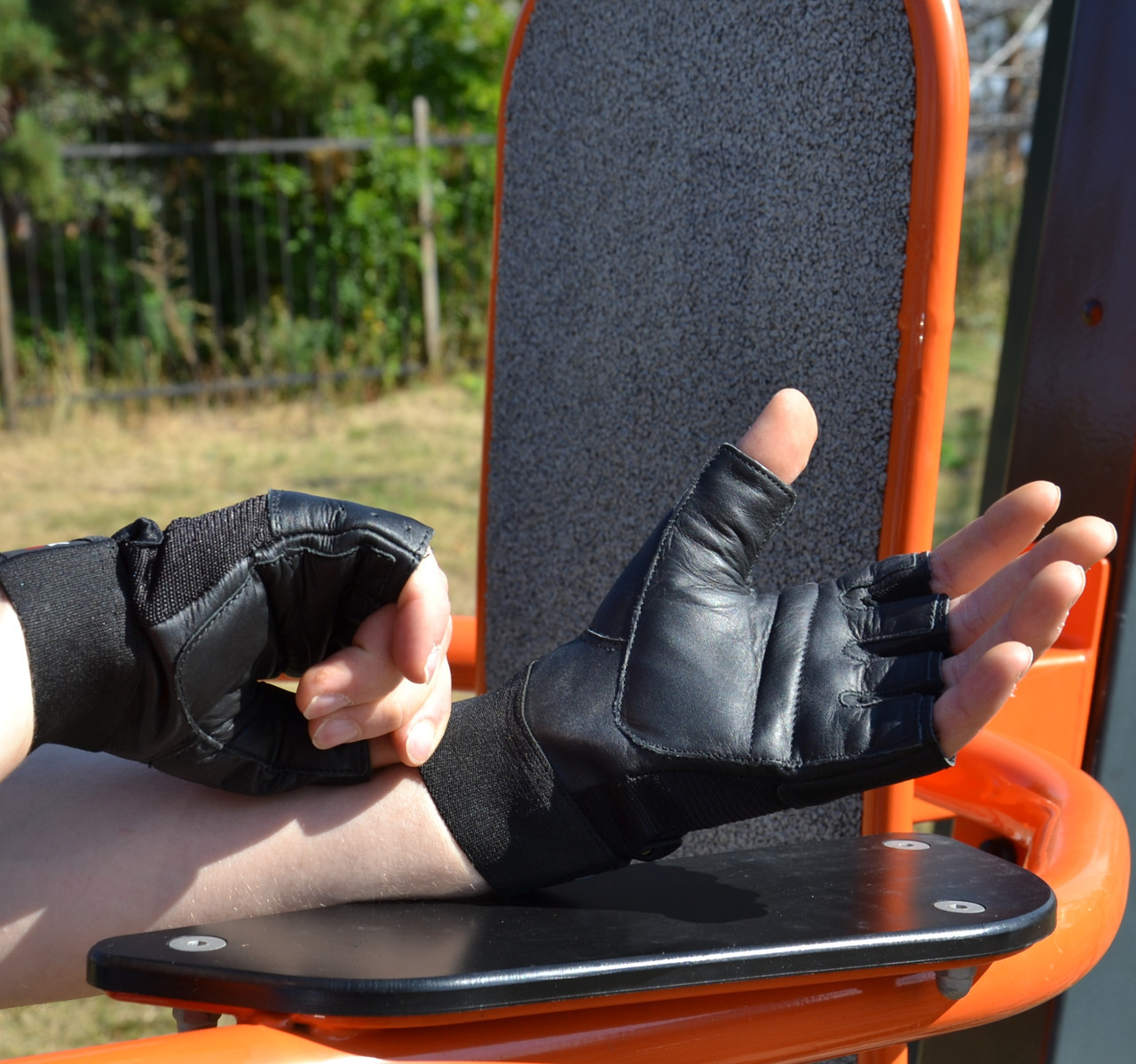 Рукавички для фітнесу MadMax MFG-248 Clasic Exclusive Black XL, фото №7