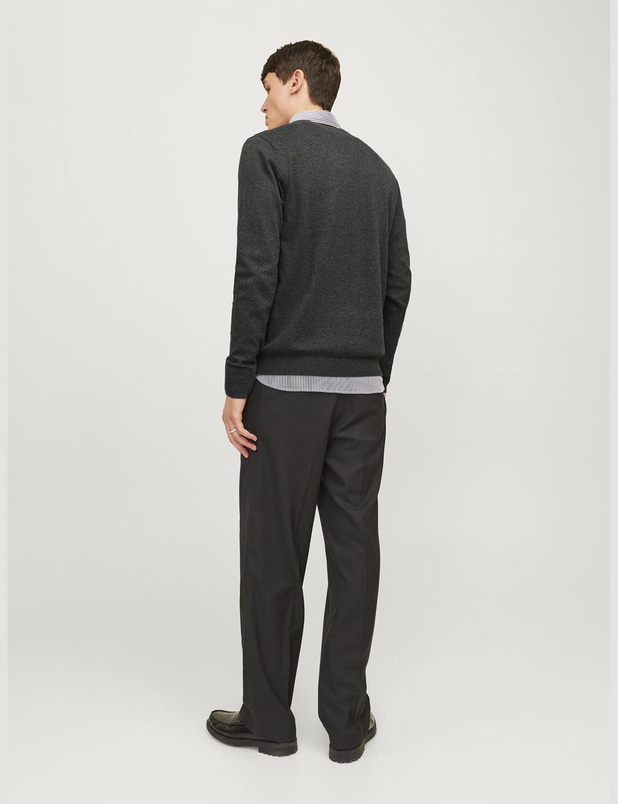 Джемпер в'язаний з V-подібним вирізом JACK & JONES чоловічий, фото №2
