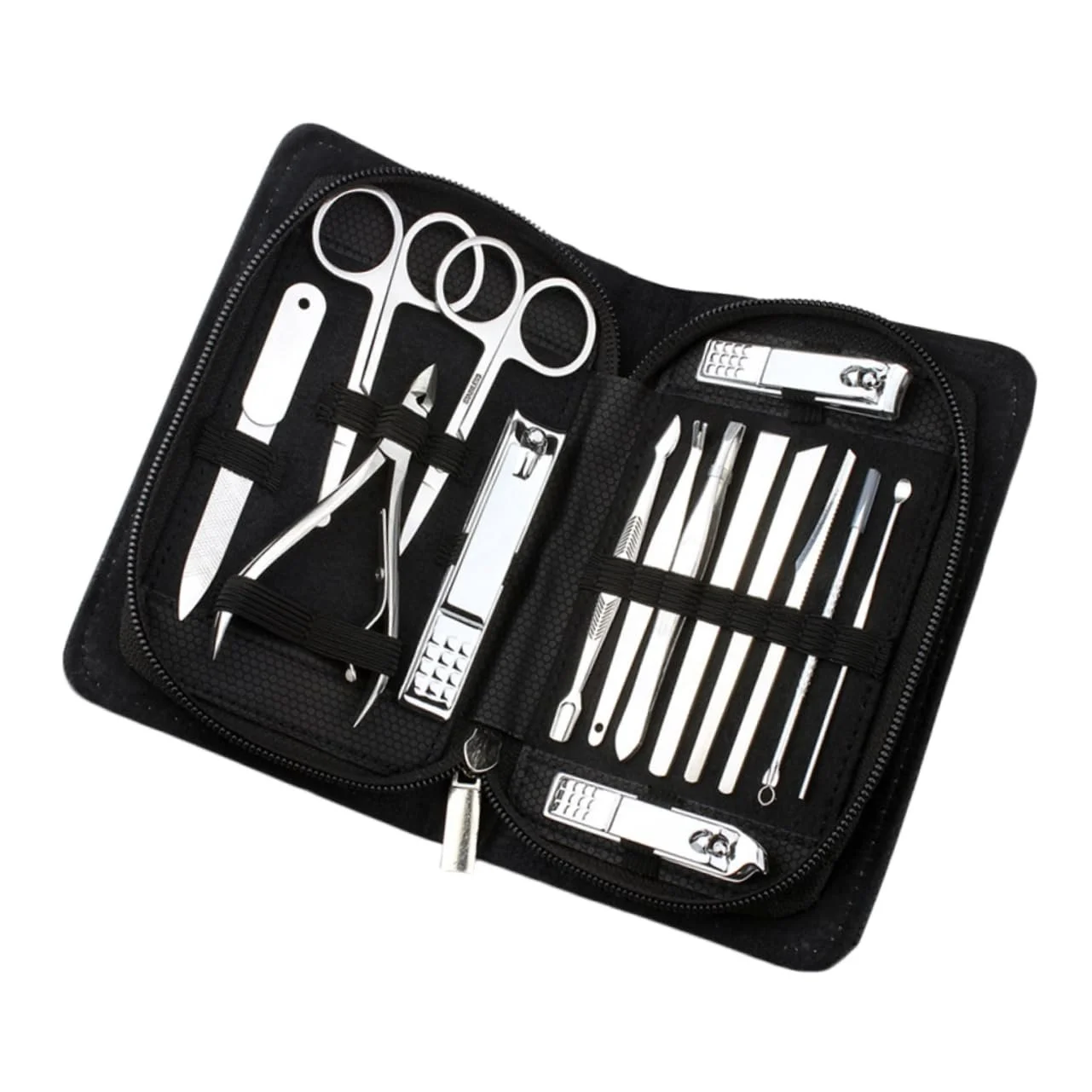 Набор для маникюра CALLARON с триммерами и пилочками для ногтей Черный, фото №9