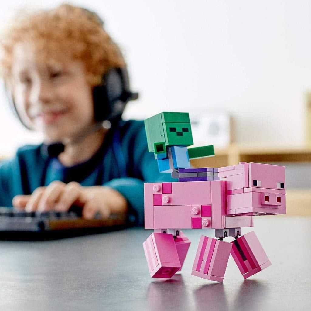 Конструктор Lego Minecraft BigFig Pig With Baby Zombie, фото №5