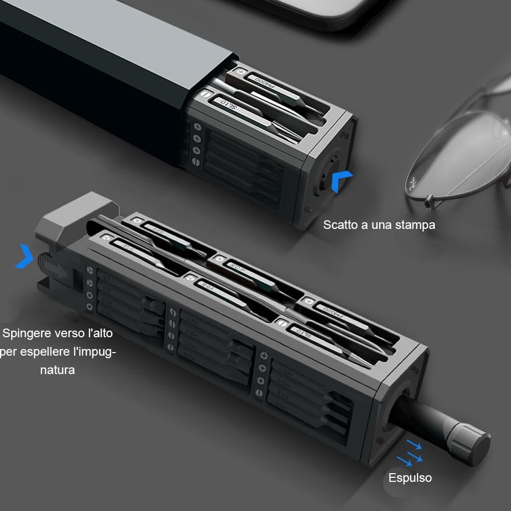 Електрична викрутка Bestgle Набір точних викруток 44 в 1 Магнітна, фото №4