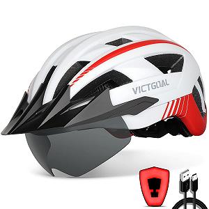 Шолом VICTGOAL MTB з козирком та знімними магнітними окулярами, з 21 вентиляційним отвором - Фото 1