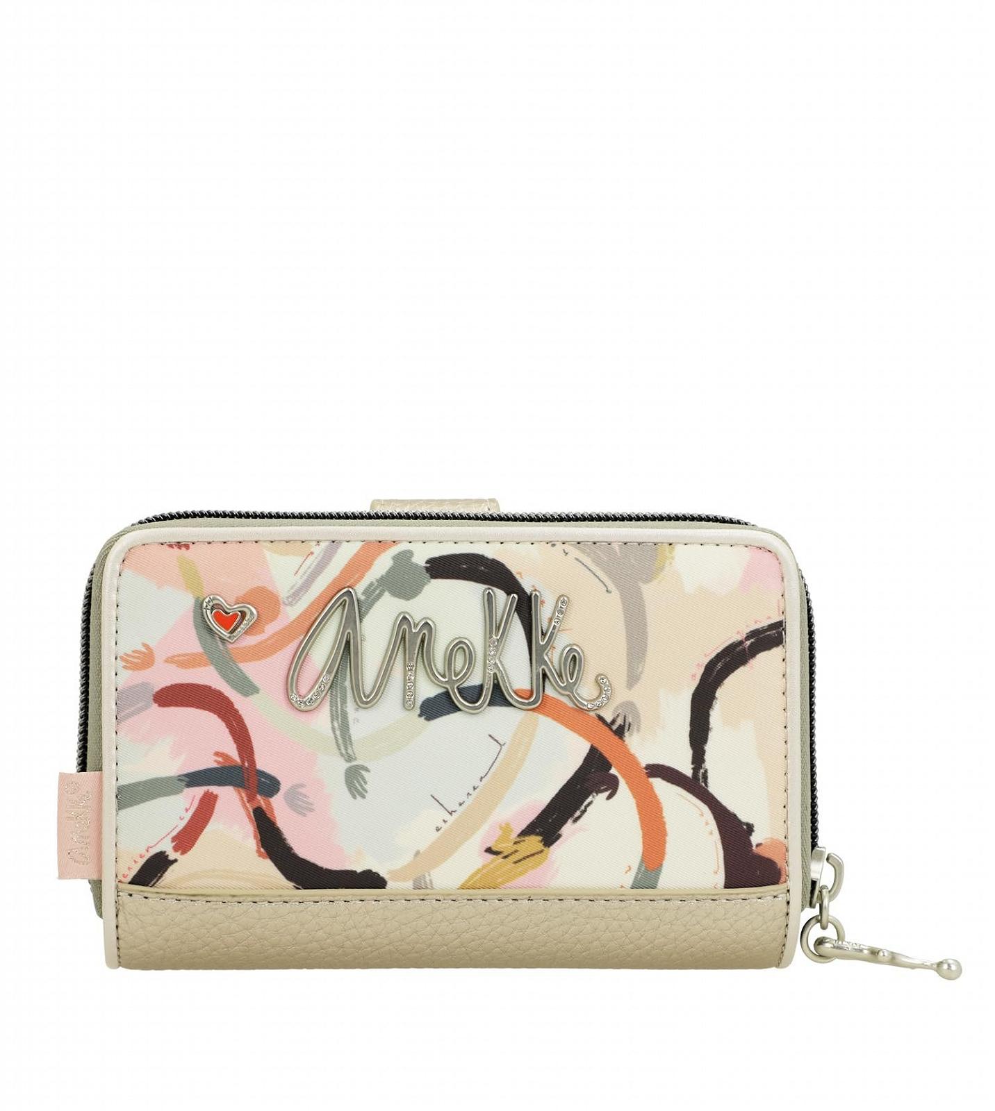 Кошелек на молнии Medium Elegant Design Отделение для карт и монет 15 x 10 x 3 см Multi-Colour, разноцветный, фото №5
